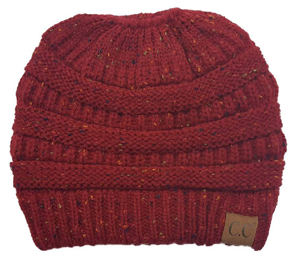 C.C Exclusives Women's Multi-color Messy Bun Beanie Tail