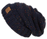 C.C Exclusives Oversized Slouchy Beanie - Confetti Navy
