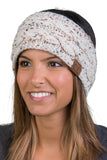 C.C Exclusives Fuzzy Lined Head Wrap - Confetti Oatmeal