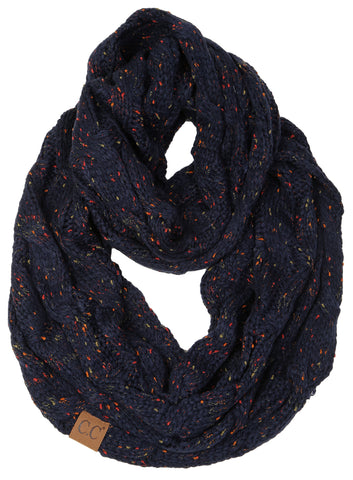 C.C Exclusives Infinity Scarf - Confetti Navy
